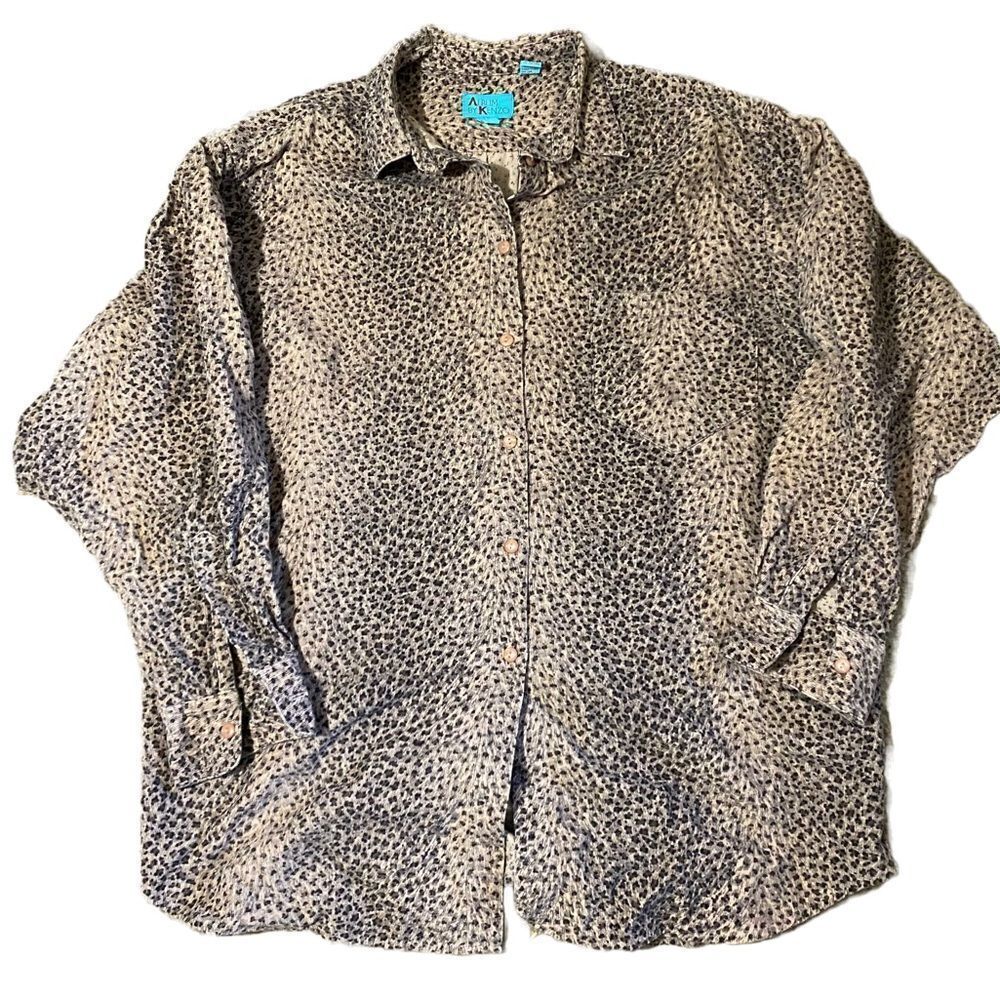 Vintage Leopard Print Womens Shirt